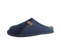 Rohde Herren Pantoffel Wollfilz Hausschuh Lucca-H 6942, Größe:46 EU, Farbe:Blau