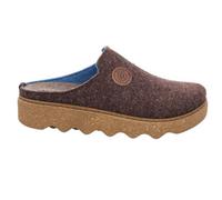 Rohde Damen Pantoffel Softfilz Hausschuh Plateau und lose Einlagen Foggia-D 6122, Größe:37 EU, Farbe:Braun