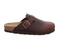 Rohde Damen Pantolette Clog Leder Schnalle robust kombifreundlich Alba 6073, Größe:40 EU, Farbe:Braun
