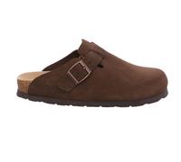 Rohde Damen Clog Leder Pantolette robust klassisch Schnalle Alba 6071, Größe:40 EU, Farbe:Braun