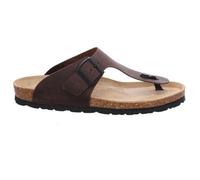 Rohde Herren Zehentrenner Pantolette Leder Clog Schnalle Grado 5928, Größe:44 EU, Farbe:Braun