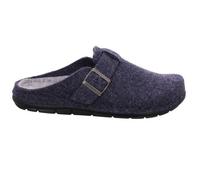 Rohde Herren Pantoffel aus recyceltem Softfilz Riemen mit Schnalle Rodigo-H 6747, Größe:46 EU, Farbe:Blau