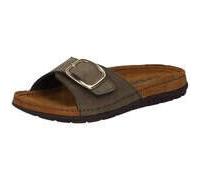 Rohde Damen Pantolette Rodigo-D 5875 Leder Klettverschluss Memoryfußbett Grün Größe 41