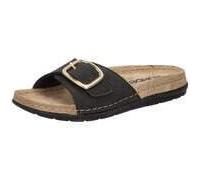Hausschuh ROHDE "Rohde Pantoletten Nubukleder", Damen, Gr. 38, schwarz, Nubukleder, Schuhe Hausschuh (43002440-38) schwarz