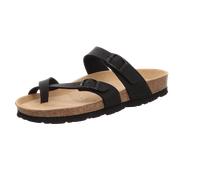 Rohde - Pantoletten flach modisch schwarz - Gr. - 39