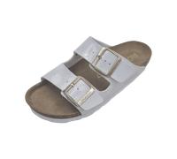 Rohde Pantolette Alba 5576 Lack, zwei Schnallen, Kork-Fußbett Weiß Größe 38 EU