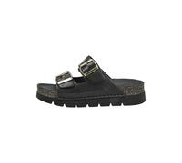 Pantolette ROHDE "Rohde Pantoletten Leder", Damen, Gr. 38, schwarz, Leder, Schuhe Pantolette (95854406-38) schwarz