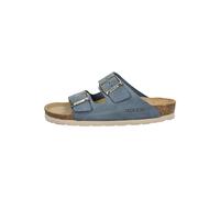 Hausschuh ROHDE "Rohde Pantoletten Veloursleder", Damen, Gr. 42, blau (jeans), Veloursleder, Schuhe (96557628-42) jeans