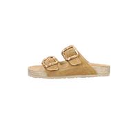 Pantolette ROHDE "Rohde Pantoletten Veloursleder", Damen, Gr. 37, natur, Veloursleder, Schuhe Pantolette (63367908-37) natur