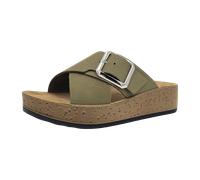 Rohde Plateau Pantoletten für Damen, oliv, Größe 37 EU