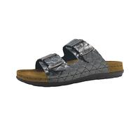 Rohde Damen Clogs Pantoletten Leder Rodigo-D 5863, Größe:38 EU, Farbe:Silber
