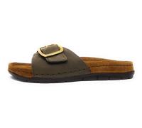 Rohde Damen Pantolette Leder Klettverschluss Memoryfußbett Rodigo-D 5875, Größe:40 EU, Farbe:Grün