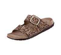 Pantolette ROHDE "Rohde Pantoletten Veloursleder", Damen, Gr. 36, braun (leopard), Veloursleder, casual, Schuhe (96702519-36) leopard