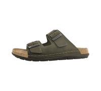 Rohde Herren, Männer, Klassische Sandalen, Sandalen,Pantoletten,Sommerschuhe,Hausschuhe,Leder-fußbett,Olive,40 EU / 6.5 UK
