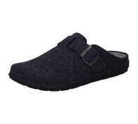 Pantoffel ROHDE "RODIGO-H", Herren, Gr. 43, dunkelblau, Filz, meliert, Schuhe, Hausschuh, Schlappen, Homeslipper mit innenliegender Plateausohle (75771919-43) dunkelblau