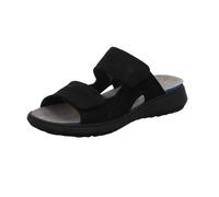 Rohde Herren Klettverschluss Pantoletten Leder Clogs Arezzo 6522, Größe:43 EU, Farbe:Schwarz