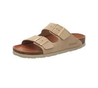Pantolette ROHDE "Alba", Damen, Gr. 42, sand, Leder, unifarben, Schuhe Pantolette, Sommerschuh, Hausschuh mit zwei Schnallenverschlüsse (45762922-42) sand