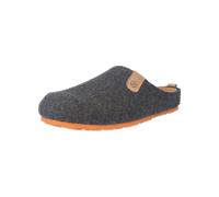 Rohde Schuhe Pantoffel Napoli-H Herren Anthrazit Filz mit herausnehmbarer Innensohle Größe 44