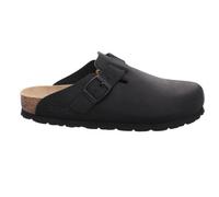Rohde Damen Pantolette Clog Leder Schnalle robust kombifreundlich Alba 6073, Größe:41 EU, Farbe:Schwarz
