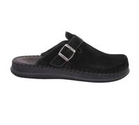 Rohde Herren Pantoffel Clog Nubuk Leder Schnalle Alassio 6794, Größe:44 EU, Farbe:Schwarz