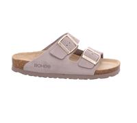 Rohde Damen Pantolette ALBA 5590/17 Leinen Grau Größe 38