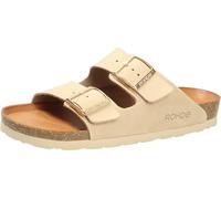 Pantolette ROHDE "Rohde Pantoletten Nubukleder", Damen, Gr. 41, beige, Nubukleder, Schuhe Pantolette (99391632-41) beige