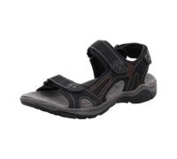 Rohde Schuhe Herren Trekking Sandale Caluso 5955 Leder Klettverschluss Schwarz Größe 44 EU