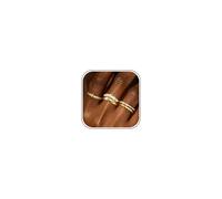 Roheafer Goldringe für Damen 14K Vergoldete Stapelringe Zirkonia Daumen Ring Set Aussage klobig Band Ringe Wasserfeste Ringe Versprechen Engagement Ringe
