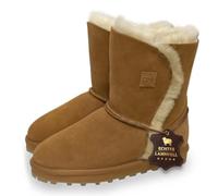 Rohn Moden Helsinki Lammfell Boots Damen - Stiefel Lammfell gefüttert & Winterstiefel aus 100% echtem Lammfell, warm und atmungsaktiv - Lammfell Stiefel Damen - leichte EVA-Gummisohle
