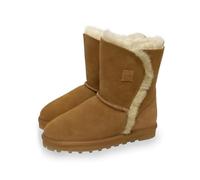 Rohn Moden Lammfell Boots Helsinki, Damen - Winter-Stiefel aus echtem Lammfell für ultimativen Komfort und Wärme, beige (Größe 36)