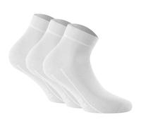 Rohner Tagessocke Sneaker Basic Plus Weiß – 3er Pack, Größe 35-38