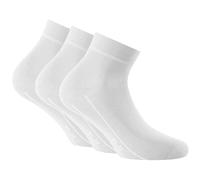 Rohner Tagessocke Sneaker Basic Plus weiss - 3 Paar, Größe 43-46