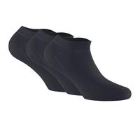 Rohner Basic Unisex Sneaker Socken, 3er Pack - Bambus Schwarz / 35-38 35-38 Schwarz