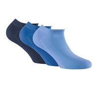 Rohner Basic Unisex Sneaker Socken, 3er Pack - Invisible Sneakers Blau Mix 43-46 (8.5-11 UK)