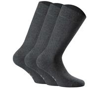 Rohner Basic Unisex Socken, Multipack - Cotton II, Kurzsocken, Basic, einfarbig Anthrazit 43-46 (8.5-11 UK) 6er Pack (2x3P)