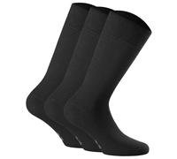 Rohner Basic Unisex Socken, Multipack - Cotton II, Kurzsocken, Basic, einfarbig Schwarz 39-42 (5.5-8 UK) 6er Pack (2x3P)
