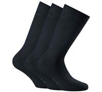 Rohner Basic Unisex Socken, Multipack - Cotton II, Kurzsocken, Basic, einfarbig Marine 43-46 (8.5-11 UK) 6er Pack (2x3P)
