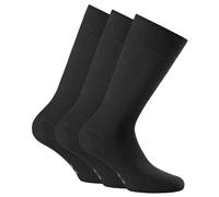 Rohner Basic Unisex Socken, Multipack - Cotton II, Kurzsocken, Basic, einfarbig Schwarz 35-38 (2.5-5 UK) 6er Pack (2x3P)