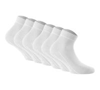 Rohner Basic Unisex Quarter Socken, 6er Pack - Sneaker Plus, Baumwolle Weiß 39-42