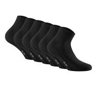 Rohner Basic Unisex Quarter Socken, 6er Pack - Sneaker Plus, Baumwolle Schwarz 47-50