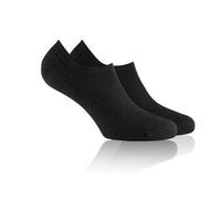 Rohner Tagessocke Sneaker SupeR WO Footie schwarz - 1 Paar, Größe 41-42