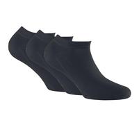 Rohner Tagessocke Sneaker Bamboo schwarz - 3 Paar, Größe 39-42