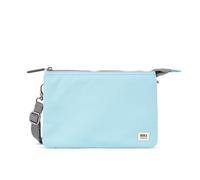 ROKA Carnaby XL Slim Crossbody Taschen für Damen & Herren - 3 Fächer, grober Reißverschluss, abnehmbarer & verstellbarer Riemen für Handy, Geldbörse, Schlüssel, ice, xl