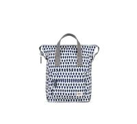 ROKA London Bantry B Denim Rain Kleiner Rucksack aus recyceltem Segeltuch, Denim Rain, S