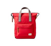 ROKA London Bantry Kleiner Rucksack - Nachhaltige Wasserabweisende Tasche aus recyceltem Nylon, Leichter Alltagsrucksack für Arbeit, Reisen & Pendeln, scharlachrot
