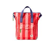 ROKA London Bantry Rucksack - Recycelter Segeltuch-Reiserucksack mit breiter Öffnung, Reißverschlusstasche vorne & Laptop-Fach - leichter Alltagsrucksack für Schule, Arbeit - Zirkusdruck
