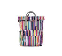 ROKA London Canfield B Multi Stripe Medium Recycled Canvas, Bunt gestreift, M