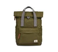 Roka London Canfield B Small Sustainable Nylon Rucksack, Military, S, Militär