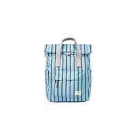 ROKA London Canfield Kleiner Canvas-Roll-Top-Rucksack, blau gestreift, S, Casual