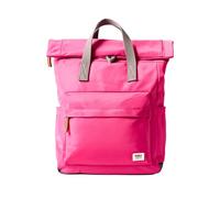 ROKA London Canfield Medium Rucksack - Ausgewogener wasserfester Wickelrucksack für Arbeit, Reisen und Pendeln - Leichter Laptop-Rucksack mit sicheren Taschen für Männer und Frauen, Granita Rot, M